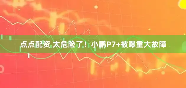 点点配资 太危险了！小鹏P7+被曝重大故障